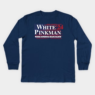 White Pinkman Breaking Bad Presidential ticket 2024 Kids Long Sleeve T-Shirt